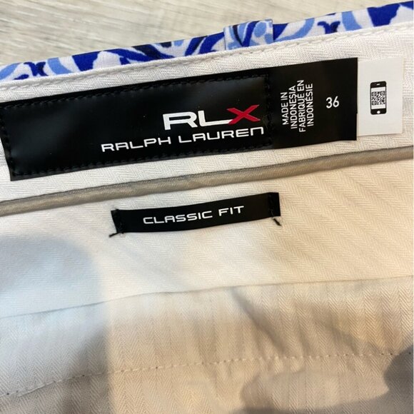 NWT Ralph Lauren RLX Golf Size 36 Printed Fish Athletic Shorts - Classic Fit - Picture 9 of 13